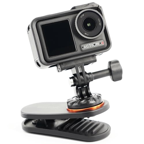 MAXCAM Swivel Rucksack Clip Mount kompatibel mit DJI Osmo Action 4/3 von MAXCAM