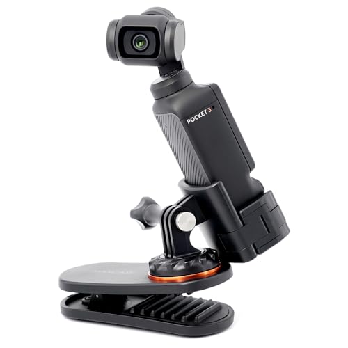 MAXCAM Swivel Rucksack Clip Mount kompatibel mit DJI Osmo Pocket 3 von MAXCAM