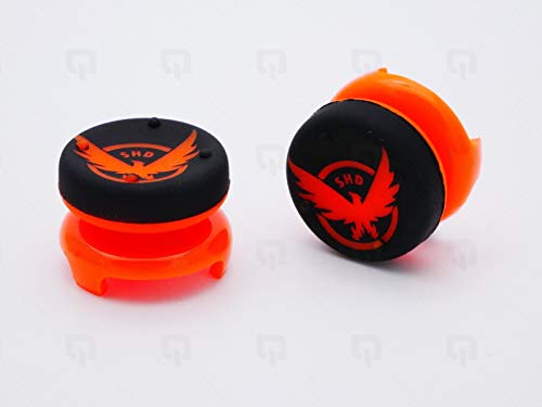 Silikon-Analog-Verlängerungen, Daumengriff, Stickkappe, Joystick-Kappe, Daumengriff, für Playstation 4, PS4, Xbox 360, PS3 (orange) von MAXKU