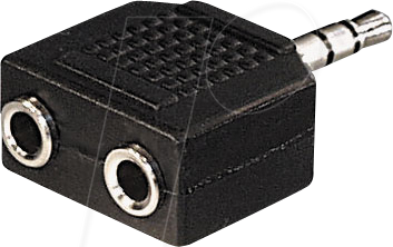 MATR AC16 - 3,5 mm Stereo Klinken Stecker auf 2x Buchse von MAXTRACK
