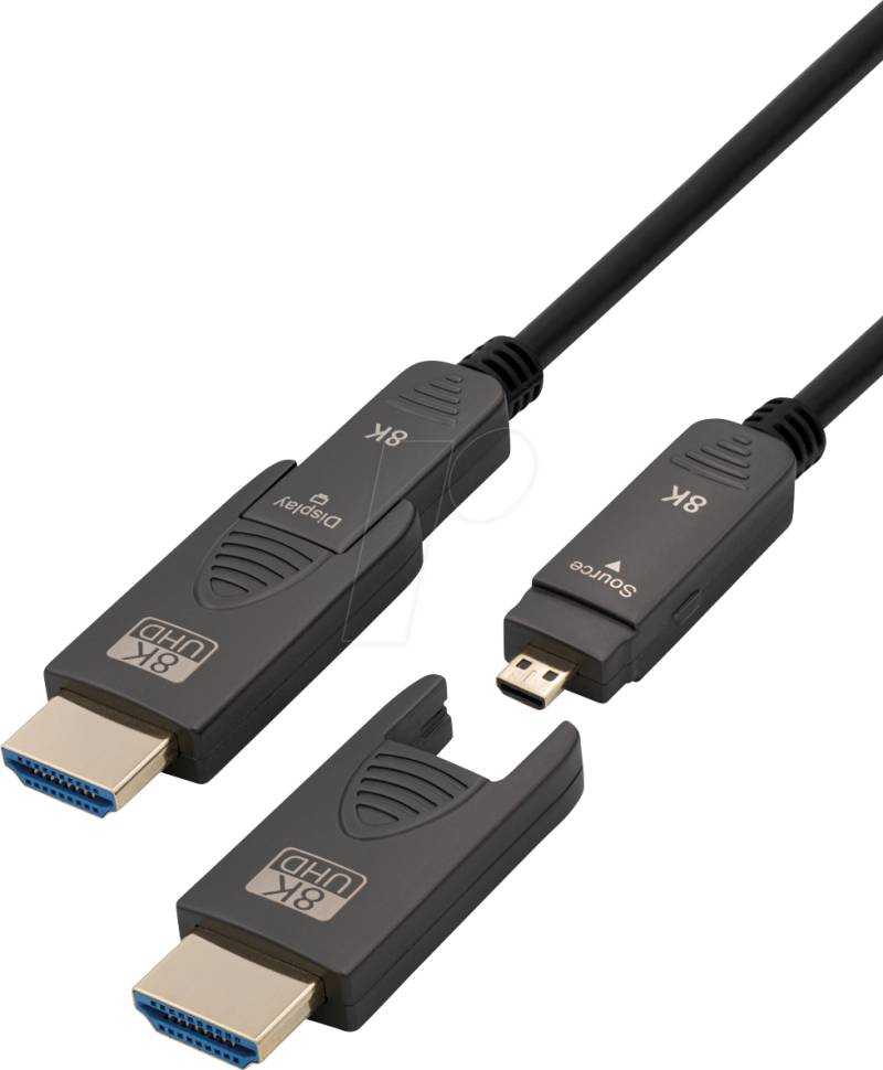 MATR C504-15M - HDMI/Micro HDMI AOC Kabel - 8K 60 Hz, 15,0 m von MAXTRACK