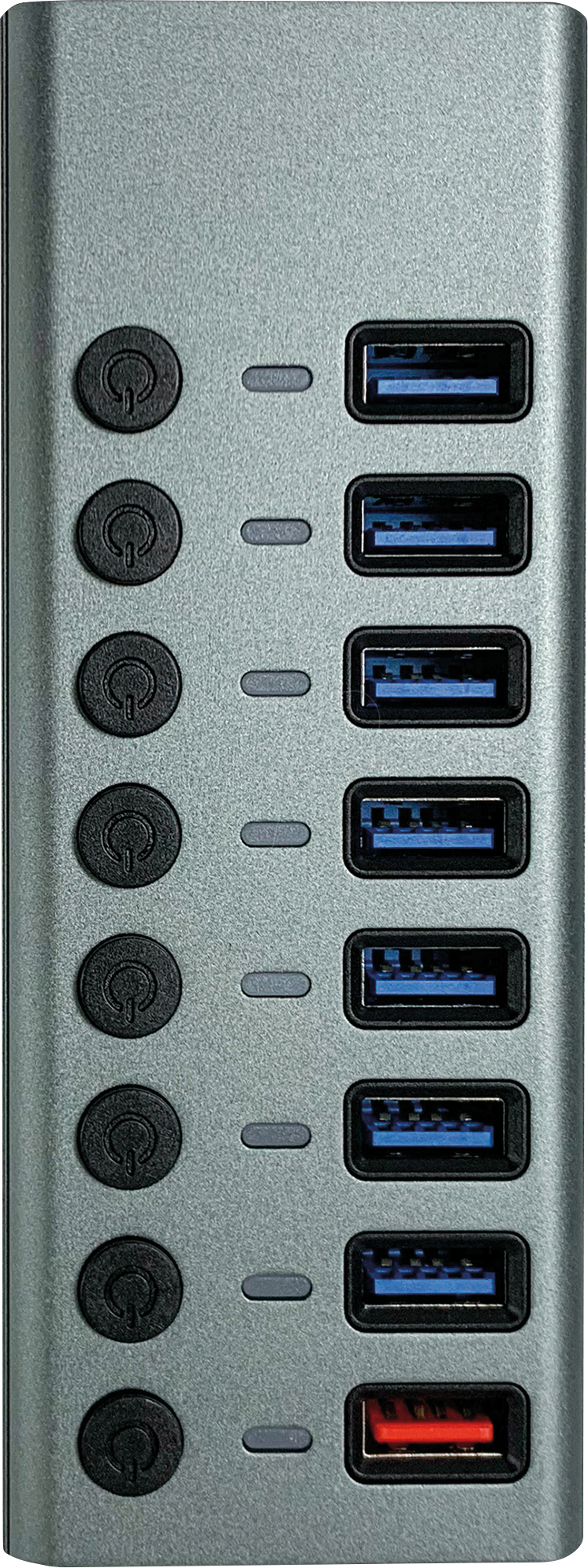 MATR CH 11 L - USB 3.0 8-Port Hub, 7x Daten, 1x Strom, Aluminium von MAXTRACK