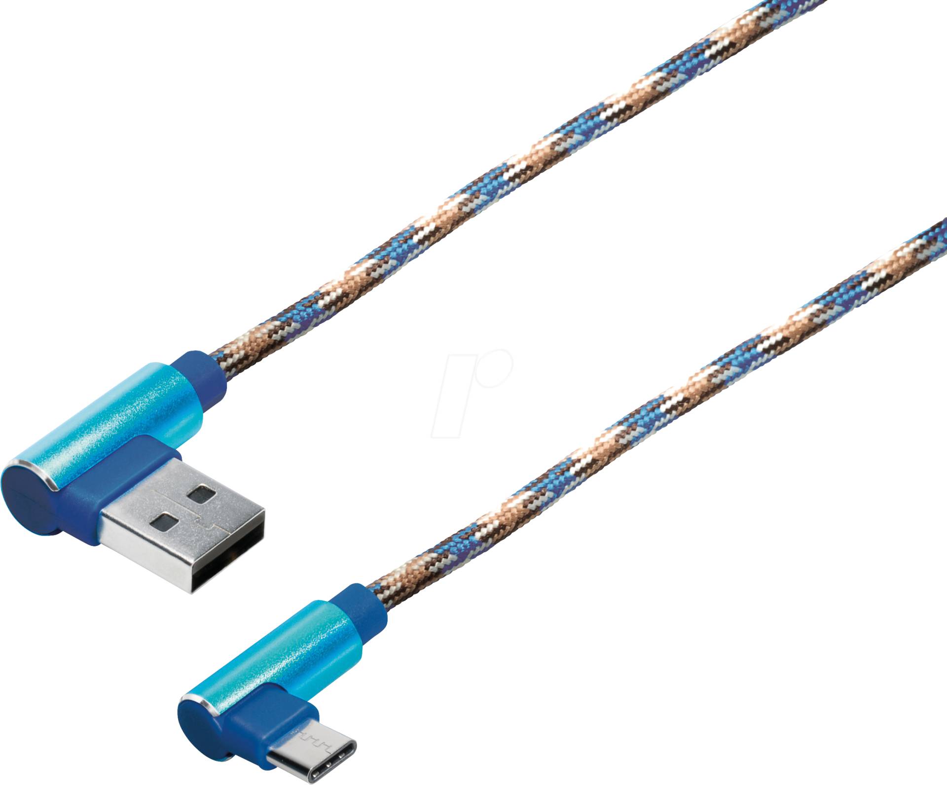 MATR M9L - Sync- & Ladekabel, USB A -> C, 1,0m, gew., blau von MAXTRACK