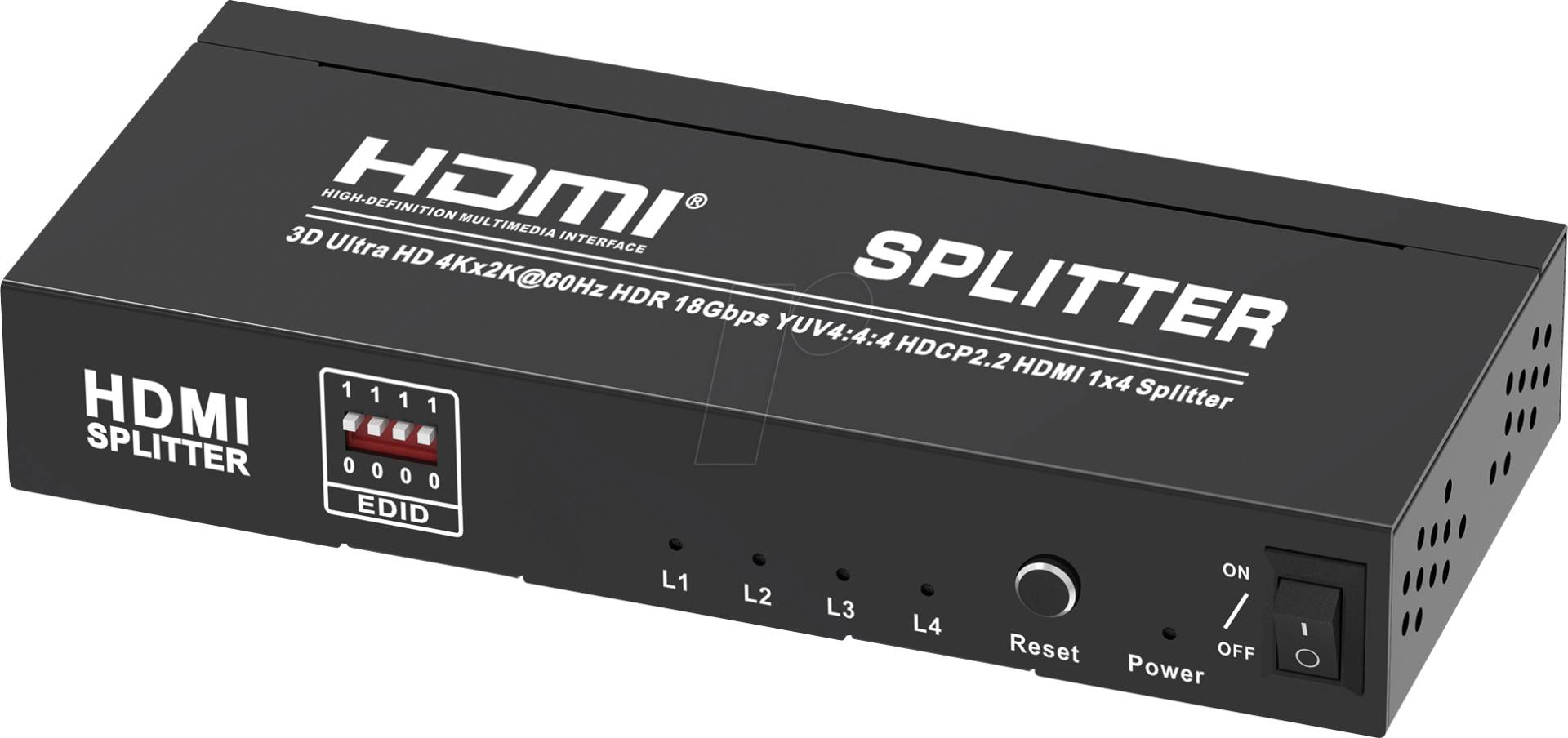 TME CS25-4L - 4K HDMI Verteiler, 4-fach von MAXTRACK