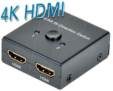 TME CS32 - HDMI 4K bidirektionaler Switch, 2-Port von MAXTRACK