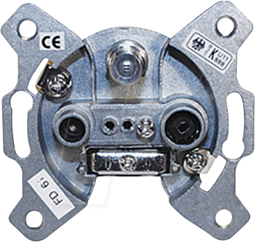 TME FD6I - 3-Loch Antennen-Stich-/Enddose, 1 dB von MAXTRACK