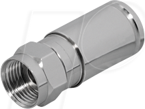 TME FFQ14 - F-Kompressionsstecker, für Ø 8,4 mm Antennenkabel von MAXTRACK