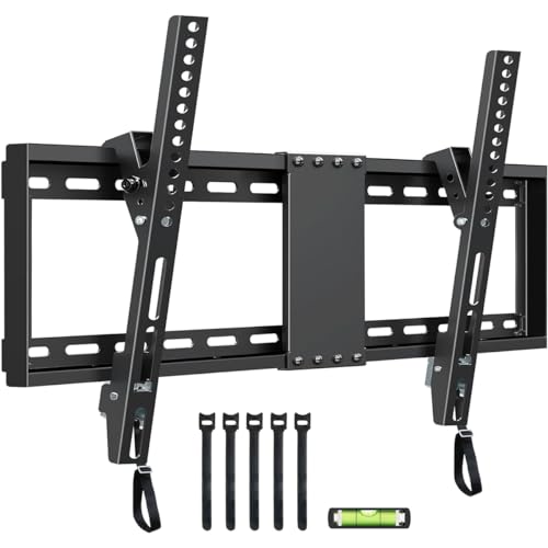 TV-Wandhalterung, geeignet für die meisten 94-203 cm (37-82 Zoll) LED-LCD-Plasma-Fernseher, universell neigbare TV-Wandhalterung, max. VESA 600 x 400 mm, maximale Tragfähigkeit 60 kg, mit Wasserwaage von MAXXIVO