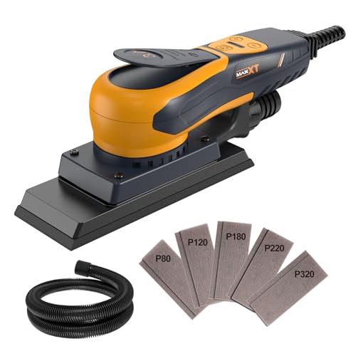 Bürstenlose Elektroschleifer 3.0 MAXXT 350W, einstellbare Geschwindigkeit 4000-10000/Umin, automatische Bremse 2s, automatische Staubabsaugung, Schleiffläche 198x70mm, 10 Schleifblätter Bürstenlose Elektroschleifer 3.0 MAXXT 350W, einstellbare Geschwindigkeit 4000-10000/Umin, automatische Bremse 2s, automatische Staubabsaugung, Schleiffläche 198x70mm, 10 Schleifblätter von MAXXT
