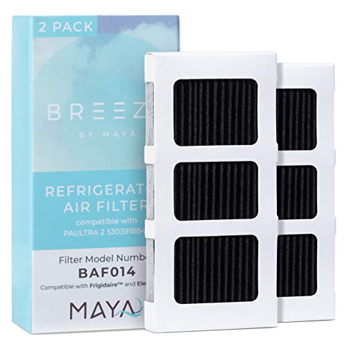 Breeze by MAYA Paultra2 Frigidaire Kühlschrank-Luftfilter , kompatibel mit Modellnummern: Pureair Ultra 2, Pure Air Ultra 2, Pureair Ultra ii, 242047805, 5303918847, EAP12364179, 2 Stück von MAYA