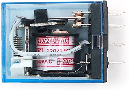 Ein-/Aus-Schalter, Relais MY2P HH52P MY2NJ General DPDT Micro Mini Elektromagnetischer Relaisschalter mit LED AC 110 V 220 V DC12 V 24 V (Größe : AC 110 V) (Größe: von MAYABI