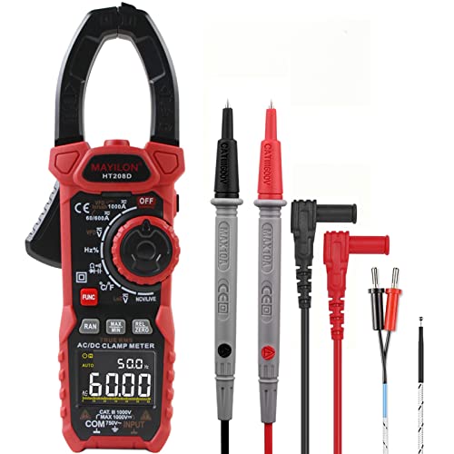 HT208D Einschaltstrom Stromzange, True-RMS Multimeter mit VFD, NCV und RAN Funktion, Misst AC/DC Spannung und Strom, Temperatur, Kapazität, Widerstand, Dioden, Kontinuität, Relativer Wert, LowZ HT208D Einschaltstrom Stromzange, True-RMS Multimeter mit VFD, NCV und RAN Funktion, Misst AC/DC Spannung und Strom, Temperatur, Kapazität, Widerstand, Dioden, Kontinuität, Relativer Wert, LowZ von MAYILON