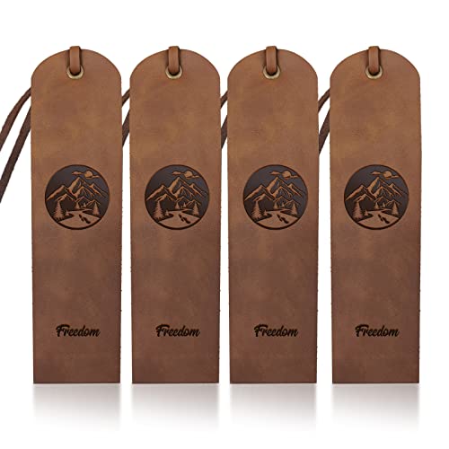 MAYJOYDIY 4 Stück Lesezeichen Aus Leder Mit Berg Und Flussmotiv Rindsleder Quaste Naturszene Geprägtes Design 5 × 18cm Ideal Für Freunde Buchliebhaber Leser Schriftsteller MAYJOYDIY 4 Stück Lesezeichen Aus Leder Mit Berg Und Flussmotiv Rindsleder Quaste Naturszene Geprägtes Design 5 × 18cm Ideal Für Freunde Buchliebhaber Leser Schriftsteller von MAYJOYDIY