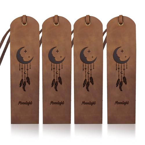 MAYJOYDIY 4 Stück Mondfedern Lesezeichen Aus Leder 5×18cm Mondlicht Handgefertigte Lesezeichen Aus Rindsleder Mit Quaste Lesezeichen Aus Echtem Leder Für Männer Frauen Buchliebhaber Lehrer Geschenke MAYJOYDIY 4 Stück Mondfedern Lesezeichen Aus Leder 5×18cm Mondlicht Handgefertigte Lesezeichen Aus Rindsleder Mit Quaste Lesezeichen Aus Echtem Leder Für Männer Frauen Buchliebhaber Lehrer Geschenke von MAYJOYDIY