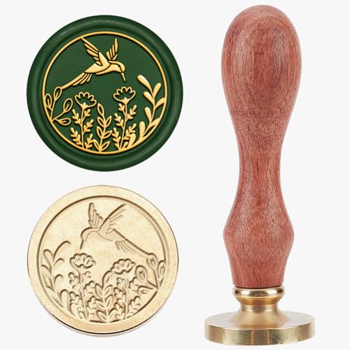 MAYJOYDIY Blumen Kolibri Wachssiegelstempel 25mm Vogel Wildblumen Siegelstempel Vintage Abnehmbarer Messingstempelkopf Mit Holzgriff Für Hochzeitseinladung Umschlag Geburtstag Geschenk Dekoration MAYJOYDIY Blumen Kolibri Wachssiegelstempel 25mm Vogel Wildblumen Siegelstempel Vintage Abnehmbarer Messingstempelkopf Mit Holzgriff Für Hochzeitseinladung Umschlag Geburtstag Geschenk Dekoration von MAYJOYDIY