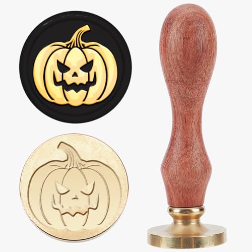 MAYJOYDIY Halloween Kürbis Wachssiegelstempel 25mm Teufelskürbis Siegelwachsstempel Abnehmbarer Herbstkürbis Messingkopf Holzgriff Für Erntedankfest Umschläge Karten Einladungen Geschenkverpackungen MAYJOYDIY Halloween Kürbis Wachssiegelstempel 25mm Teufelskürbis Siegelwachsstempel Abnehmbarer Herbstkürbis Messingkopf Holzgriff Für Erntedankfest Umschläge Karten Einladungen Geschenkverpackungen von MAYJOYDIY