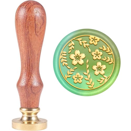 MAYJOYDIY Kirschblüten Wachssiegelstempel 25mm Blumenblätter Siegelstempel Vintage Abnehmbarer Messingstempelkopf Mit Holzgriff Für Hochzeitseinladung Umschlag Geburtstag Geschenk Dekoration MAYJOYDIY Kirschblüten Wachssiegelstempel 25mm Blumenblätter Siegelstempel Vintage Abnehmbarer Messingstempelkopf Mit Holzgriff Für Hochzeitseinladung Umschlag Geburtstag Geschenk Dekoration von MAYJOYDIY