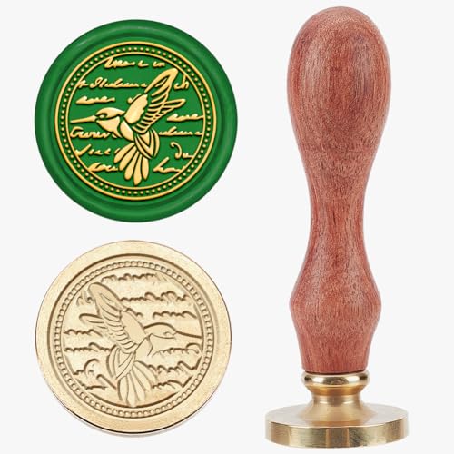 MAYJOYDIY Kolibri Stempel Wachssiegelstempel Fliegendem Kolibri Siegelstempel 25mm Vintage Abnehmbarer Messingstempelkopf Mit Holzgriff Für Hochzeitseinladung Umschlag Geburtstag Geschenk Dekoration MAYJOYDIY Kolibri Stempel Wachssiegelstempel Fliegendem Kolibri Siegelstempel 25mm Vintage Abnehmbarer Messingstempelkopf Mit Holzgriff Für Hochzeitseinladung Umschlag Geburtstag Geschenk Dekoration von MAYJOYDIY