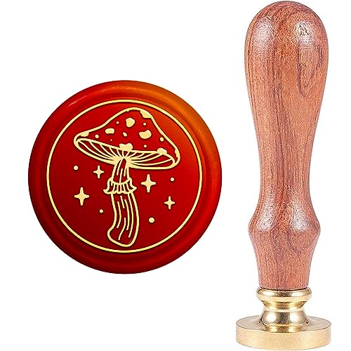 MAYJOYDIY Pilz Wachssiegelstempel Pilz Stern Siegelwachsstempel Briefsiegeler 25mm Abnehmbarer Messingstempelkopf Mit Holzgriff Ideal Zum Verzieren von Briefumschlägen Und Einladungen MAYJOYDIY Pilz Wachssiegelstempel Pilz Stern Siegelwachsstempel Briefsiegeler 25mm Abnehmbarer Messingstempelkopf Mit Holzgriff Ideal Zum Verzieren von Briefumschlägen Und Einladungen von MAYJOYDIY