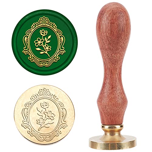 MAYJOYDIY Siegelstempel Aus Wachs Mit Kirschblütenmotiv Vintage Bilderrahmen Siegelwachsstempel 25mm Abnehmbarer Messingkopf Für Karten Umschläge Geschenkverpackungen Hochzeitseinladungen MAYJOYDIY Siegelstempel Aus Wachs Mit Kirschblütenmotiv Vintage Bilderrahmen Siegelwachsstempel 25mm Abnehmbarer Messingkopf Für Karten Umschläge Geschenkverpackungen Hochzeitseinladungen von MAYJOYDIY