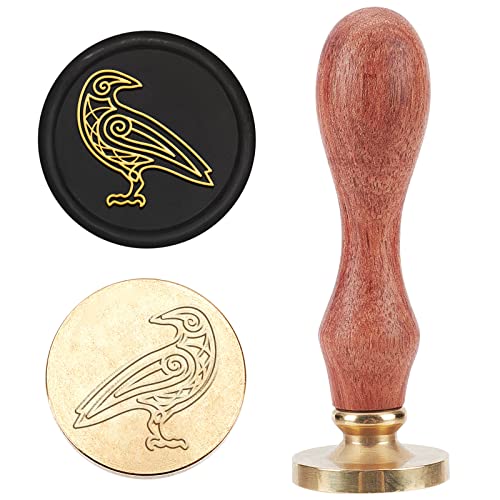 MAYJOYDIY Keltischer Knoten Wachssiegelstempel Krähenmotiv Siegelstempel 25mm Vintage Abnehmbarer Messingstempelkopf Mit Holzgriff Für Hochzeitseinladung Umschlag Geburtstag Geschenk Dekoration MAYJOYDIY Keltischer Knoten Wachssiegelstempel Krähenmotiv Siegelstempel 25mm Vintage Abnehmbarer Messingstempelkopf Mit Holzgriff Für Hochzeitseinladung Umschlag Geburtstag Geschenk Dekoration von MAYJOYDIY