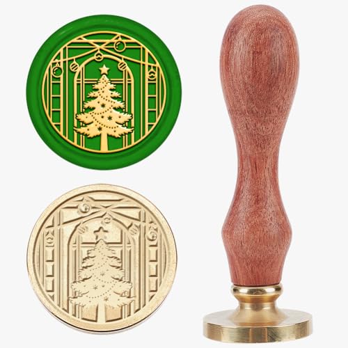 MAYJOYDIY Weihnachtsbaum Wachssiegelstempel 25mm Geschenkbox Fenster Siegelstempel Vintage Abnehmbarer Messingstempelkopf Mit Holzgriff Für Hochzeitseinladung Umschlag Geburtstag Geschenk Dekoration MAYJOYDIY Weihnachtsbaum Wachssiegelstempel 25mm Geschenkbox Fenster Siegelstempel Vintage Abnehmbarer Messingstempelkopf Mit Holzgriff Für Hochzeitseinladung Umschlag Geburtstag Geschenk Dekoration von MAYJOYDIY