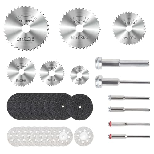 MAYOKIAAR 32 Stück Trennscheiben Set, 1/8 Zoll Schaft, Multifunktionale Schneidscheiben für Holz, Kunststoff, Metall und Keramik, kompatibel mit Dremel und anderen Rotationswerkzeugen MAYOKIAAR 32 Stück Trennscheiben Set, 1/8 Zoll Schaft, Multifunktionale Schneidscheiben für Holz, Kunststoff, Metall und Keramik, kompatibel mit Dremel und anderen Rotationswerkzeugen von MAYOKIAAR