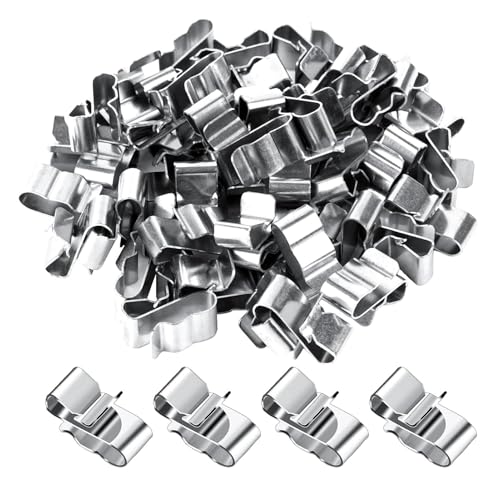 MAYOKIAAR 50 Stück Edelstahl Kabelklammer, Silberton Metallklemmen, 22,5 mm / 0,89 Zoll für Anhängerrahmen, Solarpanel, Doppeldraht MAYOKIAAR 50 Stück Edelstahl Kabelklammer, Silberton Metallklemmen, 22,5 mm / 0,89 Zoll für Anhängerrahmen, Solarpanel, Doppeldraht von MAYOKIAAR