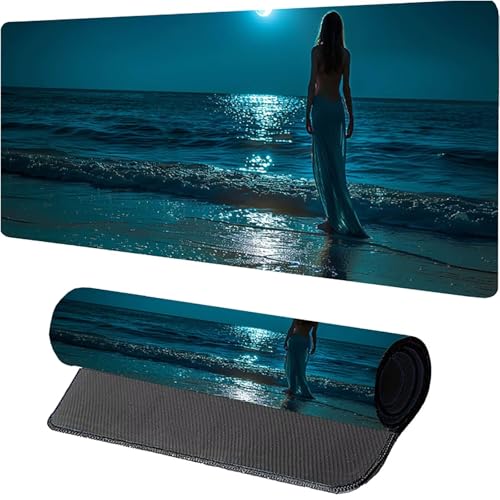 Grau Gaming Mauspad, Frau Mousepad XXL 800 x 300mm, Schreibtischunterlage mit Genähten Kanten, Desk Mat mit Rutschfester Gummibasis, Großes Mauspad für Gaming Zubehör, Geschenke für Frauen 7-9533 Grau Gaming Mauspad, Frau Mousepad XXL 800 x 300mm, Schreibtischunterlage mit Genähten Kanten, Desk Mat mit Rutschfester Gummibasis, Großes Mauspad für Gaming Zubehör, Geschenke für Frauen 7-9533 von MAYUPEOU