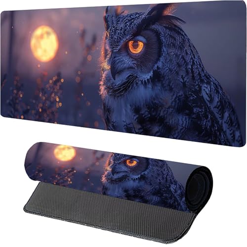 Grau Gaming Mauspad, Vogel Mousepad XXL 1200 x 600mm, Schreibtischunterlage mit Genähten Kanten, Desk Mat mit Rutschfester Gummibasis, Großes Mauspad für Gaming Zubehör, Geschenke für Frauen 3-6119 Grau Gaming Mauspad, Vogel Mousepad XXL 1200 x 600mm, Schreibtischunterlage mit Genähten Kanten, Desk Mat mit Rutschfester Gummibasis, Großes Mauspad für Gaming Zubehör, Geschenke für Frauen 3-6119 von MAYUPEOU