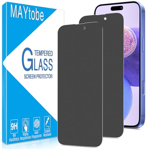 MAYtobe 2 Stück Matt Sichtschutz Schutzfolie für iPhone 16 Plus, Volle Abdeckung, Anti Spy, Matte, 9H Härte Schutzglas, Anti-Kratzen MAYtobe 2 Stück Matt Sichtschutz Schutzfolie für iPhone 16 Plus, Volle Abdeckung, Anti Spy, Matte, 9H Härte Schutzglas, Anti-Kratzen von MAYtobe