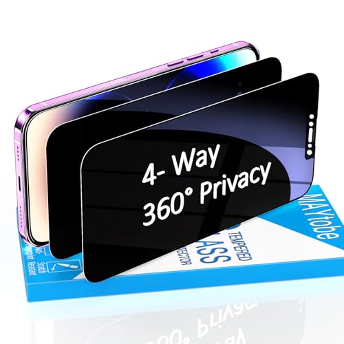 MAYtobe 2 Stück 360 Grad Sichtschutz Schutzfolie für iPhone 11, iPhone XR, Volle Abdeckung, Anti Spy 4 Seiten, 9H Härte Glas, Anti Kratzen MAYtobe 2 Stück 360 Grad Sichtschutz Schutzfolie für iPhone 11, iPhone XR, Volle Abdeckung, Anti Spy 4 Seiten, 9H Härte Glas, Anti Kratzen von MAYtobe