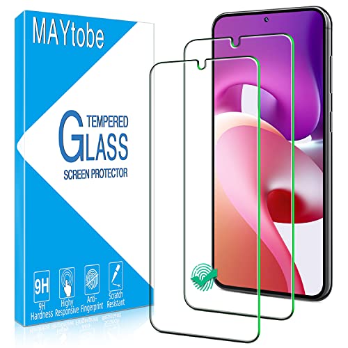 MAYtobe [2 Stück Hartglas für Samsung Galaxy S23 +/S23 Plus 5G, blasenfrei, Härtegrad 9H, kratzfest, Anti-Fingerabdruck, hohe Definition, Glasschutz von MAYtobe