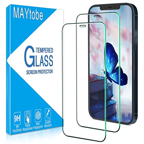MAYtobe 2 Stück Schutzfolie für Apple iPhone 12 Mini 5,4 Zoll, Frei von Kratzern, 0,33mm Ultra-Klar, 9H Härte Glas, Ultrabeständig, Blasenfrei, HD Displayschutzfolie MAYtobe 2 Stück Schutzfolie für Apple iPhone 12 Mini 5,4 Zoll, Frei von Kratzern, 0,33mm Ultra-Klar, 9H Härte Glas, Ultrabeständig, Blasenfrei, HD Displayschutzfolie von MAYtobe