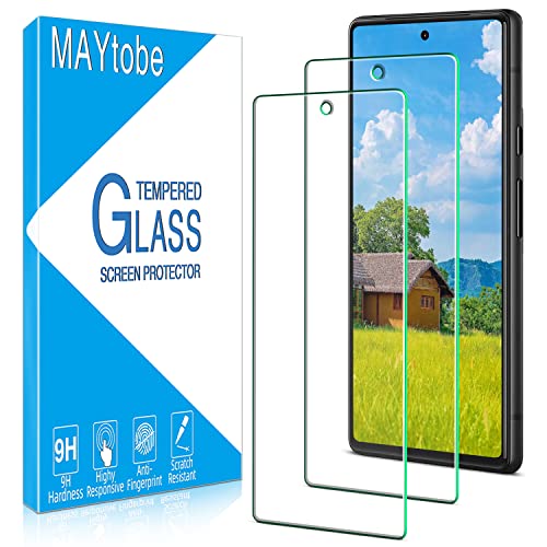MAYtobe 2 Stück Schutzfolie für Google Pixel 7, Fingerabdruck-ID Unterstützen, HD Displayschutzfolie, Frei von Kratzern, 9H Härte Glas, Ultrabeständig, Blasenfreie, 0,33mm Ultra-Klar MAYtobe 2 Stück Schutzfolie für Google Pixel 7, Fingerabdruck-ID Unterstützen, HD Displayschutzfolie, Frei von Kratzern, 9H Härte Glas, Ultrabeständig, Blasenfreie, 0,33mm Ultra-Klar von MAYtobe