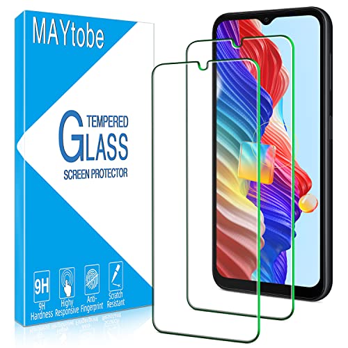 MAYtobe 2 Stück Schutzfolie für Samsung Galaxy A14 5G / 4G Schutzglas, Frei von Kratzern, 0,33mm Ultra-Klar, 9H Härte, Ultrabeständig, Blasenfreie, HD Displayschutzfolie von MAYtobe