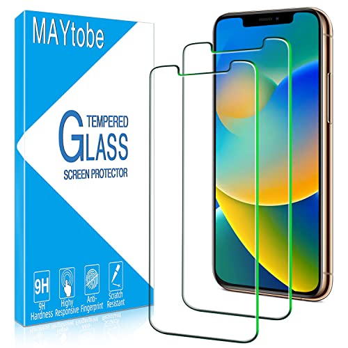 MAYtobe 2 Stück Schutzglas für iPhone 11 Pro, XS, X Max Schutzfolie, Frei von Kratzern, 9H Härte, 0.33mm Ultra-Klar Displayschutzfolie, Blasenfrei MAYtobe 2 Stück Schutzglas für iPhone 11 Pro, XS, X Max Schutzfolie, Frei von Kratzern, 9H Härte, 0.33mm Ultra-Klar Displayschutzfolie, Blasenfrei von MAYtobe