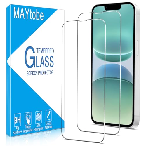 MAYtobe 2 Stück Schutzglas für iPhone 16e 2025 Schutzfolie, Frei von Kratzern, 9H Härte, 0.33mm Ultra-Klar Displayschutzfolie, Blasenfrei MAYtobe 2 Stück Schutzglas für iPhone 16e 2025 Schutzfolie, Frei von Kratzern, 9H Härte, 0.33mm Ultra-Klar Displayschutzfolie, Blasenfrei von MAYtobe