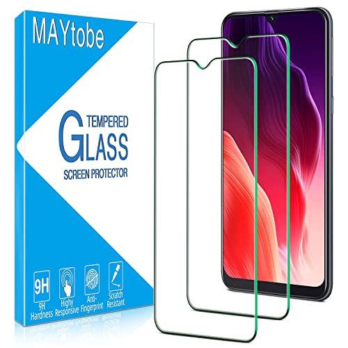 MAYtobe [4 Stück] Displayschutzfolie Schutzfolie Handy für Samsung Galaxy A40 gehärtetes Glas, einfache Installation, blasenfrei, hüllenfreundlich, 9H Härte von MAYtobe