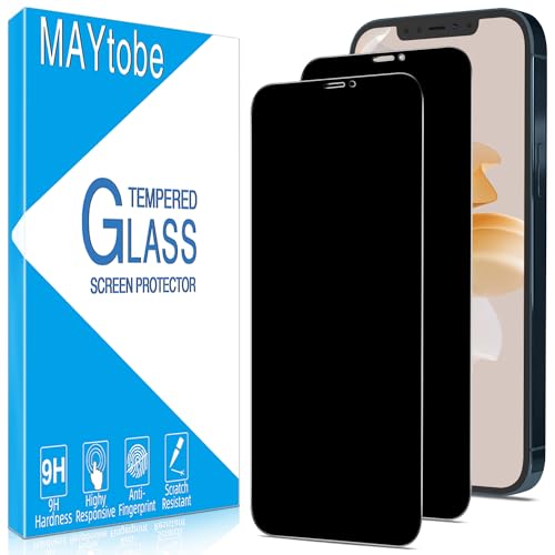 MAYtobe 2 Stück Sichtschutz Schutzfolie für iPhone 12 Mini, Volle Abdeckung, Anti Spy, 9H Härte Schutzglas, Anti-Kratzen MAYtobe 2 Stück Sichtschutz Schutzfolie für iPhone 12 Mini, Volle Abdeckung, Anti Spy, 9H Härte Schutzglas, Anti-Kratzen von MAYtobe