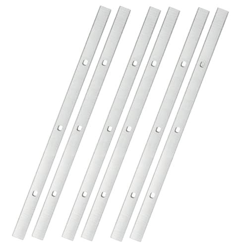 6 Stk. HSS Hobelmesser (0911063549) geeignet für Dickenhobel DH 330 (0200033000) / DH 316-332x12x1,5mm, mit 2 Langlöchern - hochwertige Ersatzklingen für präzises Hobeln von MAZKL
