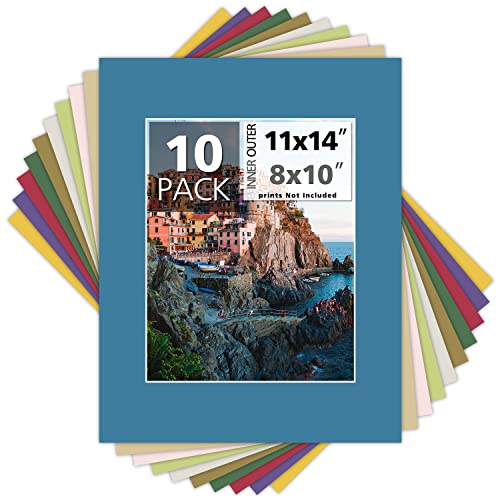 Passepartout-Matte mit weißem Kern für 20,3 x 25,4 cm, 10 Stück von MBC MAT BOARD CENTER