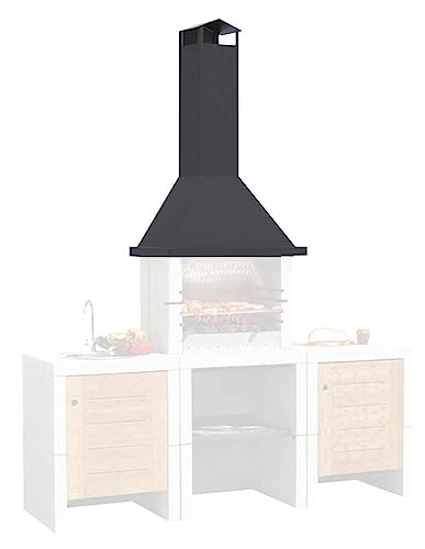 Freistehende Metallhaube - Maße: 110 x 50 x 158 cm von MBM