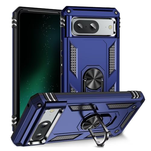 MBSLFY Hülle für Google Pixel 4a Schutzhülle, 2*Schutzfolie Schutzglas, Ringhalter Ständer Stabile Stoßfest Cover Case Handy Hüllen, Blau MBSLFY Hülle für Google Pixel 4a Schutzhülle, 2*Schutzfolie Schutzglas, Ringhalter Ständer Stabile Stoßfest Cover Case Handy Hüllen, Blau von MBSLFY