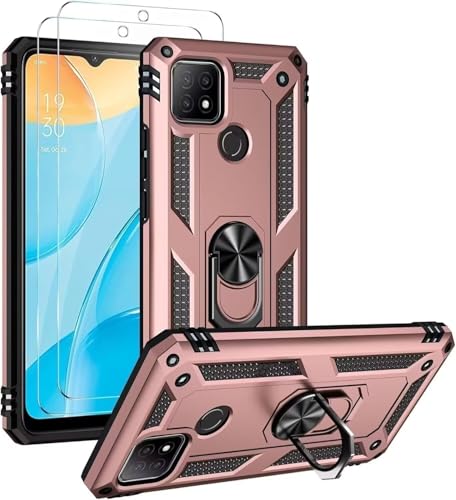 MBSLFY Hülle für OnePlus 9 Schutzhülle, 2*Schutzfolie Schutzglas, Ringhalter Ständer Stabile Stoßfest Cover Case Handy Hüllen, Roségold MBSLFY Hülle für OnePlus 9 Schutzhülle, 2*Schutzfolie Schutzglas, Ringhalter Ständer Stabile Stoßfest Cover Case Handy Hüllen, Roségold von MBSLFY