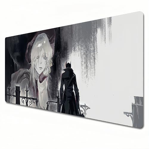 MBXLDGFD Bloodborne Mauspad, XXL, grau, großes Gaming-Mauspad, 900 x 400 cm, geeignet für Tastatur-Pads und Schreibtischunterlagen für das Heimbüro, Lady Maria (XXL) von MBXLDGFD