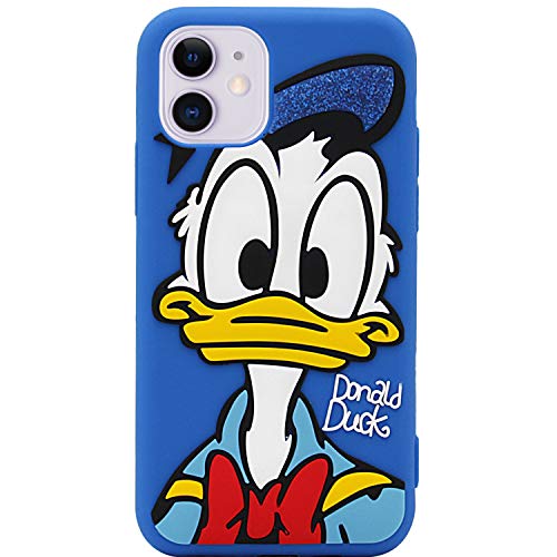 MC Fashion iPhone 11 Hülle, Cute 3D Cartoon Stoßfest Hülle, Full Body Slim Fit Protective Soft Silicone Case for iPhone 11 6,1 Zoll 2019 (Donald Duck) von MC Fashion Group, Inc