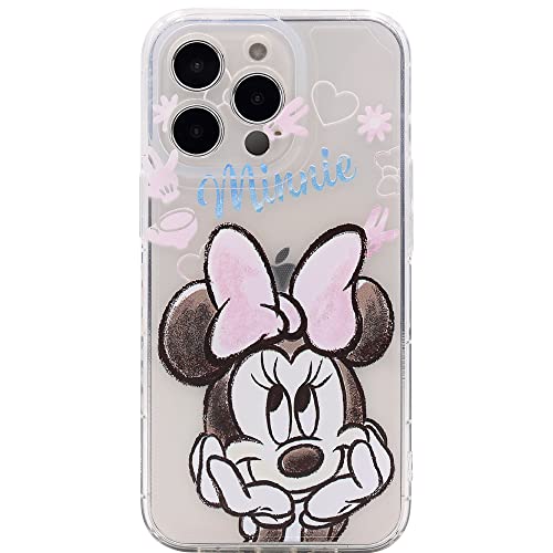 MC Fashion iPhone 14 Pro Max Hülle, niedlicher Cartoon-Druck, weich, flexibel, klar, transparent, leicht, TPU-Hülle für iPhone 14 Pro Max 6,7 Zoll 2022 (Minnie Mouse) von MC Fashion Group, Inc