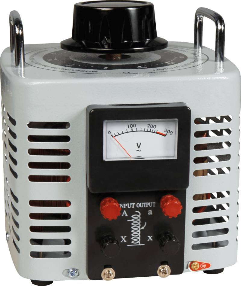 MCP 2000 ANALOG - Ringkern-Stelltrafo, 0-250 V, 8 A, 2000 W, Analog von MC-POWER