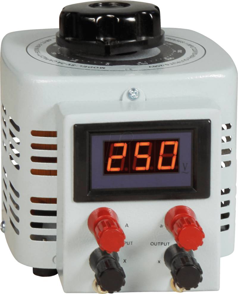 MCP 500 DIGITAL - Ringkern-Stelltrafo, 0-250 V, 2 A, 500 W, Digital von MC-POWER